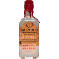 Водка Морозов перегон №1 на рогах 40% 0,5л Россия