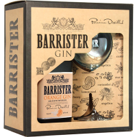 Джин Барристер Оранж 43% 0,7л ПУ + бокал Россия