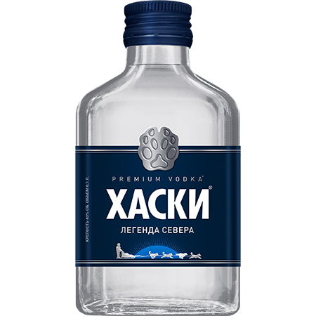 Водка Хаски 40% 0,1л Россия