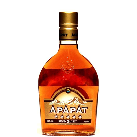 Коньяк Арарат 5 лет 40% 0,25л Армения