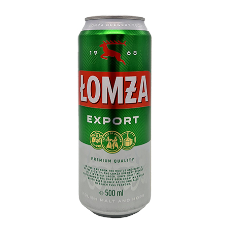 Пиво Ломжа Экспорт светл фильтр пастер 5,7% 0,5л ж/б Польша